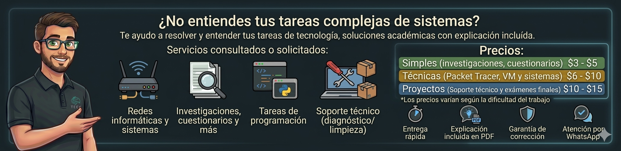 Servicios de soporte técnico